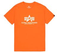 Alpha Industries Basic Big Logo T-Shirt pour homme Taille S - Orange