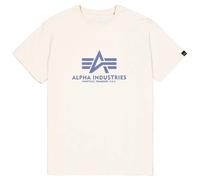 T-shirt Basic Alpha Industries - Vintage White/Night Purple L