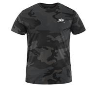 T-shirt Basic Small Logo Alpha Industries - Black Camo 3XL