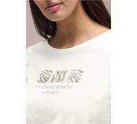T-shirt basique à col rond avec imprimé