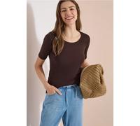 T-shirt basique à col rond en couleur unie