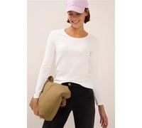 Cecil T-shirt 3120346 – Basique manches longues Vanilla White XXL Femmes