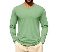 T-Shirt Basique Homme | Manches Longues Col Rond Uni en Maille Douce et Élastique, Décontracté (FR/ES, Alpha/Lettres, 5TG, Taille Normale, Taille Normale, color09)