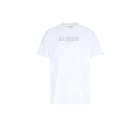 Guess Basic Embroidery Logo Short Sleeve T-shirt Blanc S Homme