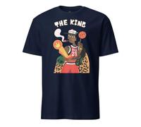 T-shirt | Basket the King M | JJ The King Basket, bleu marine, Taille M