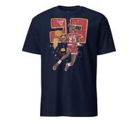 T-Shirt | Basket the King M | JJ The King, bleu marine, Taille XL