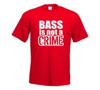 T-Shirt Bass N'Est Pas Un Crime Pour Hommes Imprimé Design