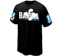 T-Shirt Bayonne Rugby Baiona Supporter Pays Basque - Maillot - Réf PRIMATSR0131 (FR/ES, Alpha/Lettres, L, Taille Normale, Taille Normale, Noir)