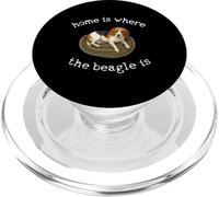 T-Shirt Beagle - Home is Where The Beagle is Beautiful Dog PopSockets PopGrip pour MagSafe