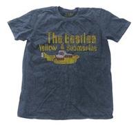 T-shirt beatles yellow sub nothing is real s wash unisexe jean taille xl Bleu G
