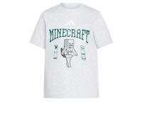 adidas Mixte Enfant Minecraft Skeleton Shirt, Light Grey Heather, 2-3 Years