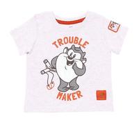 T-shirt bébé - WARNER BROS - LOONEY TUNES - Manches courtes - Beige - Trouble Maker 9-12 mois