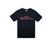 T-shirt Ben Sherman Signature Flock - bleu marine L