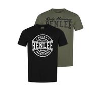 Benlee Darcut Short Sleeve T-shirt 2 Units Noir,Gris S Homme