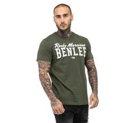 Rocky Marciano BenLee T-shirt Logo Homme olive et blanc Taille L