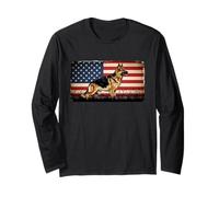 T-Shirt Berger Allemand Patriotique | K9 Handler Veteran Gifts Manche Longue