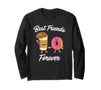 T-shirt « Best Friends Forever Donut & Coffee » (chemise donut) Manche Longue