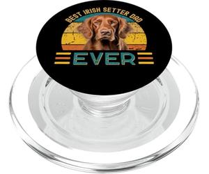 T-Shirt « Best Irish Setter Dad Ever Dog Lover » PopSockets PopGrip pour MagSafe