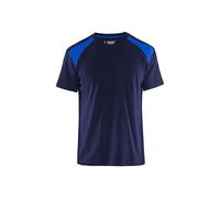 Blakläder 337910428885M T-shirt, Bleu Marine/bleu Roi, M