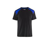 T-shirt bicolore Blåkläder 3379 Noir/Bleu roi Blaklader - 337910429985 XL