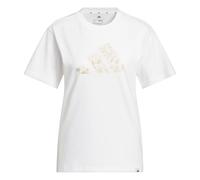 adidas Damen Iridescent Shells BIG Logo Graphic T-Shirt, White, XXL