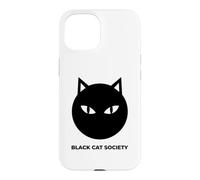 T-Shirt Black Cat Society, Chats, Chaton, Chaton, Miaou Coque pour iPhone 15