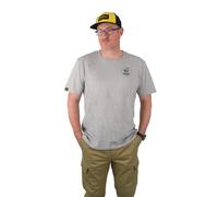 Black Cat Logo Short Sleeve T-shirt Gris XL Homme