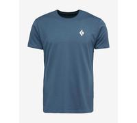 Black Diamond - T-shirt en coton biologique - M Bd Backcountry Stamp SS Tee Midnight Blue pour Homme en Coton - Taille S - Bleu Bleu S