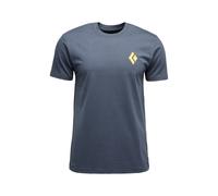 Black Diamond Shredded Short Sleeve T-shirt Bleu M Homme