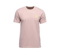 Black Diamond Shredded Short Sleeve T-shirt Rose S Homme