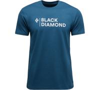 Black Diamond T-shirt Mini Stacked manches courtes Bleu L Homme