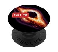 T-Shirt Black Holes Exit Space and Science Graphic Fun Teen PopSockets PopGrip Adhésif