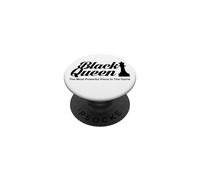 T-Shirt Black Queen The Most Powerful Piece Chess PopSockets PopGrip Adhésif