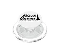 T-Shirt Black Queen The Most Powerful Piece Chess PopSockets PopGrip pour MagSafe