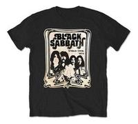 T-shirt black sabbath world tour 78 unisexe noir taille xl Noir G