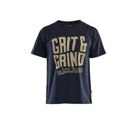 T-shirt Blaklader Limited Grit & Grind Bleu 3XL