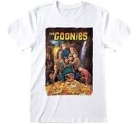 T-shirt blanc à col rond pour homme The Goonies Movie Poster : XX Large Blanc G