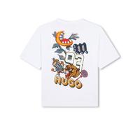 T-SHIRT BLANC À MANCHES COURTES AVEC IMPRIMÉ AU DOS HUGO ENFANT 8 ans