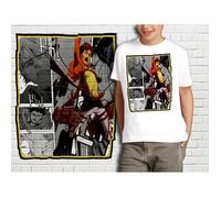 T-SHIRT BLANC ENFANT TAILLE 10-12 ANS COLLECTION MANGA L'ATTAQUE DES TITANS ATTACK ON TITAN SHINGEKI NO KYOJIN 329 10-12 ans