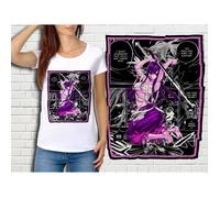 T-shirt blanc femme - Fairy Tail - Collection Manga - Col arrondi - Ajustée - Manches courtes L