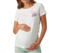 T-shirt Blanc Femme Mamalicious Feliz M