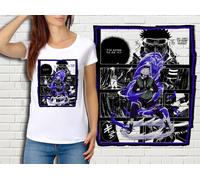 T-Shirt Blanc Femme Manga L'attaque Des Titans Attack On Titan Shingeki No Kyojin 325