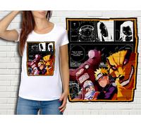 T-Shirt Blanc Femme Manga L'attaque Des Titans Attack On Titan Shingeki No Kyojin 329