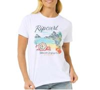 T-Shirt Blanc Femme Rip Curl Crystal Standard S