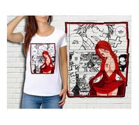 T-shirt blanc femme taille L - Fairy Tail - Col arrondi - Manches courtes M