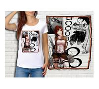 T-shirt blanc femme taille M - Collection Manga L'Attaque des Titans Attack on Titan Shingeki no Kyojin 327 M