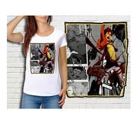 T-shirt blanc femme taille S - Manga L'Attaque des Titans - Attack on Titan - Shingeki no Kyojin S