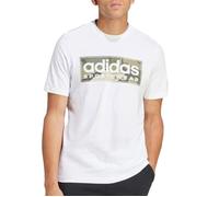 T-Shirt Blanc Homme Adidas Camo S