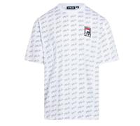 T-shirt Blanc Homme Fila Flat Print S
