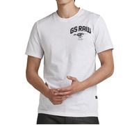 G-Star Homme T-Shirt Skeleton Dog Chest Graphic Slim, Blanc (white D24424-C372-110), L